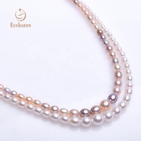 Cordon de perles d'eau douce multicolores, de 3 à 9mm de qualité supérieure, fil de perles blanches AAA, vente en gros, livraison gratuite