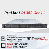 Serveur informatique en rack HPE ProLiant DL360 Gen11 Intel Xeon 1U, GPU, IA, hébergement cloud, stockage NAS, virtualisation, serveurs de centre de données