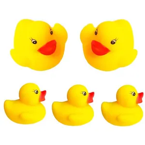 Kids Shower Swimming Little Mini Yellow Bulk Rubber Duck Bath Toy Sound Floating Ducks For Baby