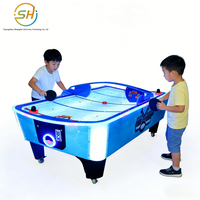 Machine de jeu de hockey sur air interactive à surface incurvée pour deux joueurs, équipement de hockey sur glace à monnayeur