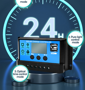 Akım voltajı güç üretimi ekran otomatik tanıma 12v24v24vile 0V başlangıç LCD ile <span class=keywords><strong>PWM</strong></span> güneş şarj regülatörü - Product Image 2