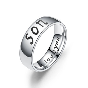 Family Member SON MOM DAUGHTER DAD Beauty <b>Ring</b> Custom Stainless Steel <b>Silver</b> <b>Ring</b> <b>for</b> <b>Men</b> Women - Product Image 2