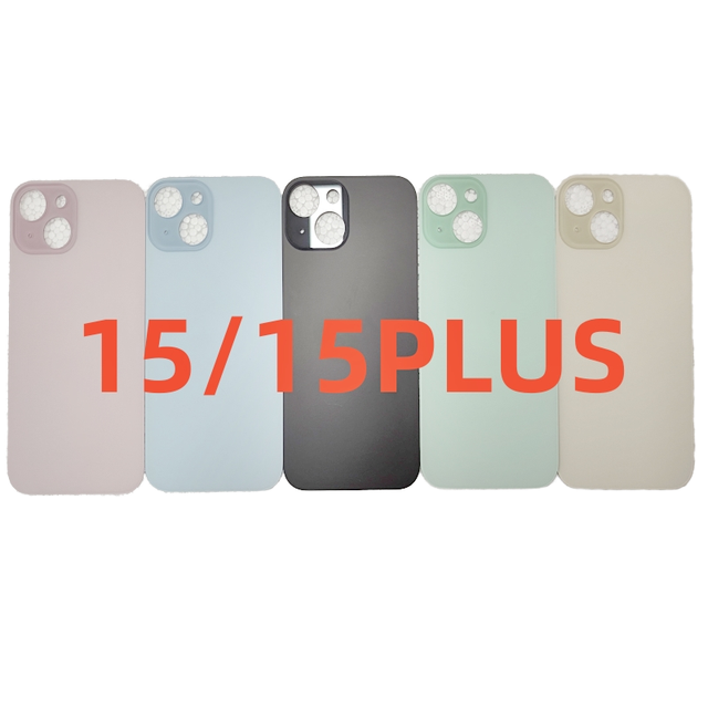 Oem Big Hole Back Glass Panel for iphone 15 Pro Max Battery Cover for iphone 15 Plus Rear Door