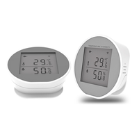 Hygromètre numérique intelligent Tuya Zigbee, thermomètre, mesure de la température et de l'humidité intérieure, compatible avec Alexa et Google Home