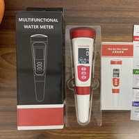 Testeur d'eau 4 en 1 de type stylo, manuel en anglais, mesureur de qualité de l'eau, testeur portable