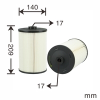 Filtre à huile BT pour 156072281 156072280 S156072281 O2212 dans les machines de construction