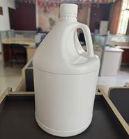 Seau en plastique étanche vide de 1 gallon, bouteille liquide pour huile, 64 oz, 5 L, demi-gallon, barils de nettoyage en HDPE avec poignée