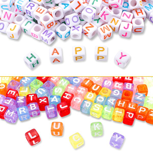 Kit <span class=keywords><strong>de</strong></span> Cuentas Pony, Cuentas <span class=keywords><strong>de</strong></span> Letras y Cuentas Decorativas con Hilo Elástico para Hacer Pulseras y Joyería, ¡Gran Venta! - Product Image 6
