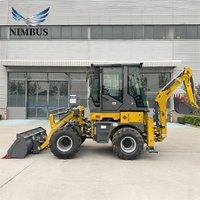 NIMBUS Multi Fungsi Penggerak Empat Roda Backhoe Loader dengan Quick Hitch Attachment Konsumsi Energi Rendah Backhoe Loader