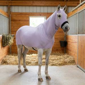 Coperta Estiva per Cavalli Slinky Hood 360 Tech-Stretch, Ultra-Traspirante con Protezione UV, Maschera Antimosche e Coperta Integrale per Dressage - Product Image 3