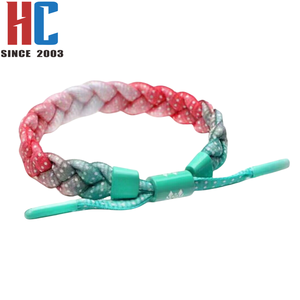 Cordon promotionnel en fibre synthétique tressée, réglable, à changement de couleur, réfléchissant et brillant, style Art populaire, Marque GC, Stock usine, 20 ans d'expérience - Product Image 4