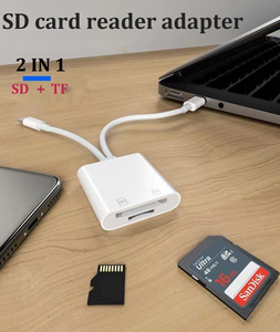 Lecteur de cartes, adaptateur de carte SD/TF USB-C, lecteur multi-cartes à double emplacement, compatible Plug and Play avec iOS et Android - Product Image 5