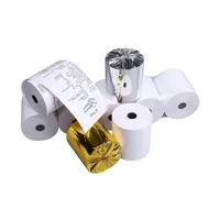 Kertas Thermal POS Bebas BPA Kecepatan Tinggi 80x80mm 57x38mm untuk Printer Struk Kasir