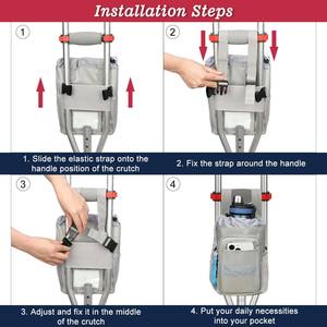 Free sample Universal <b>Accessories</b> Walker Pouch Lightweight Crutch Bag Universal Crutches <b>Accessory</b> Crutch Carryon Pouch - Product Image 4