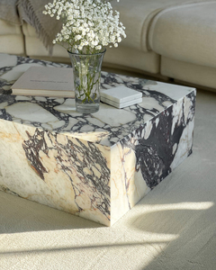 <span class=keywords><strong>Tavolino</strong></span> Laterale di Lusso Personalizzato 100*60*30 CM in Marmo Calacatta Viola Bulgaris, <span class=keywords><strong>Cubo</strong></span> in Marmo, Plinto in Marmo Calacatta Viola - Product Image 3
