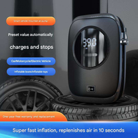 Pompe à air de secours pour pneus de voiture 12V, intelligente, portable, à gonflage rapide, avec affichage numérique et arrêt automatique de pression