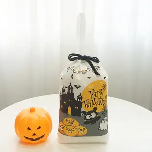 Packaging Bag Halloween Handle Non Woven Material Adorable Gost Imitations Kids Love Candy Packaging Bag