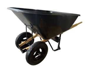 <span class=keywords><strong>Brouette</strong></span> robuste 180L avec bac en plastique, poignée en <span class=keywords><strong>bois</strong></span>, capacité de charge 250kg, <span class=keywords><strong>roues</strong></span> pneumatiques doubles <span class=keywords><strong>pour</strong></span> usage industriel - Product Image 1