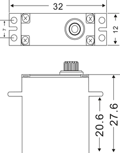 Motor Digital <span class=keywords><strong>Mini</strong></span> sin Núcleo JX <span class=keywords><strong>Servo</strong></span> PDI-HV2010MG 11kg.Cm 8.4V de Alta Potencia para Helicóptero y Brazo Robótico - Product Image 6