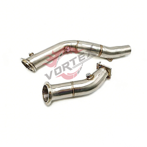 ระบบท่อไอเสียแบบดาวน์ไปป์ Vortex 3 นิ้ว สแตนเลสขัดเงา สำหรับรถยนต์รุ่นปี 2015-2020 M3 F80 M4 F82 F83 S55 L6 3.0T - Product Image 5