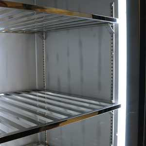 Congélateur vertical commercial à 3 portes en acier inoxydable avec tuyaux en cuivre, congélateur à refroidissement rapide pour restaurant et cuisine - Product Image 4