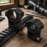 Support de lunette étroit à 3 broches de 30 mm et 25,4 mm avec pince de fixation en queue d'aronde