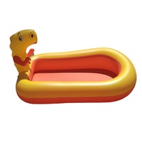 Piscine gonflable en PVC pour enfants, tapis de jeu extérieur avec pulvérisation en forme de vaisseau spatial