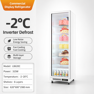 Vitrine Réfrigérée Commerciale à Inverter pour Gâteaux et Pâtisseries, Vitrine Simple en Verre pour Boulangerie - Product Image 2