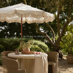 Blanc antique 7ft 8ft Meubles <span class=keywords><strong>de</strong></span> luxe Vintage <span class=keywords><strong>Toile</strong></span> Cadre en bois <span class=keywords><strong>Parasol</strong></span> pour Patio <span class=keywords><strong>Marché</strong></span> Piscine Cour-pour l'extérieur - Product Image 3