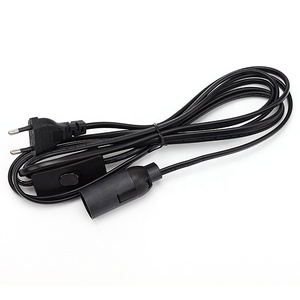1.8M EU 2 Pin <strong>Plug</strong> E14 <strong>Lamp</strong> Holder Ac Power Cable <strong>with</strong> Cee Male End Type for Home Appliance Salt <strong>Lamp</strong> <strong>Cord</strong> - Product Image 2