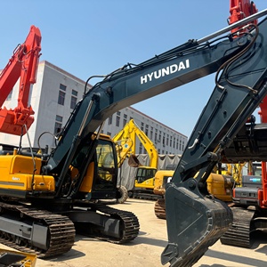 Excavadora de cadenas Hyundai Robex 220LC-9S de segunda mano, 22 toneladas, 200000W de potencia, PLC, caja de cambios, motor hidráulico, color amarillo y negro - Product Image 6