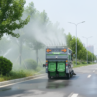 Camion balayeuse électrique autopropulsé haute pression pour sols et routes avec batterie 48V pour usage industriel