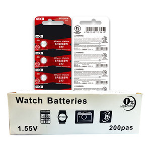 แบตเตอรี่นาฬิกาอัลคาไลน์ SR626 AG44 <span class=keywords><strong>377</strong></span> 1.5V ซิลเวอร์ออกไซด์ สำหรับเครื่องใช้ไฟฟ้าในบ้าน ของเล่น อุปกรณ์อิเล็กทรอนิกส์สำหรับผู้บริโภค เครื่องมือไฟฟ้า - Product Image 4