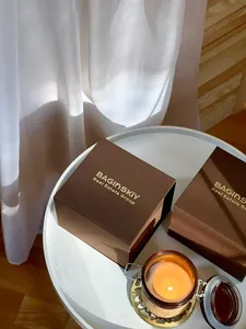 กล่องกระดาษแข็งแข็งแรง ทนทาน เป็นมิตรกับสิ่งแวดล้อม สีน้ำตาล สำหรับบรรจุภัณฑ์เทียน น้ำหอม ช็อคโกแลต พิมพ์โลโก้ด้วย UV พร้อมหูหิ้วแบบกำหนดเอง สำหรับบรรจุภัณฑ์เครื่องสำอาง - Product Image 3