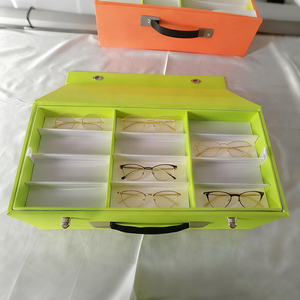 Kính mát hiển thị trường hợp biểu tượng tùy chỉnh quang học di động khung tổ chức Kính mắt hộp kính hiển thị đứng Kính mát du lịch trường hợp - Product Image 6