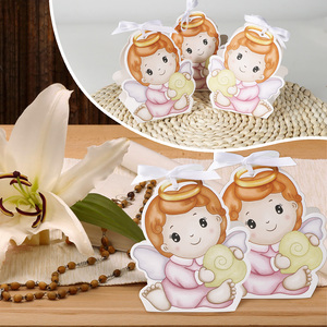 50 pz Scatole Portaconfetti per Prima Comunione Scatoline per Caramelle Battesimo Religioso Decorazioni Baby Shower God Bless per Bambino e Bambina - Product Image 4