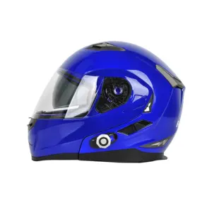 FreedConn BM2S helm headset sepeda motor, helm Bluetooth nirkabel 953 DOT dengan fungsi Radio FM untuk sepeda motor