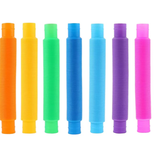 ของเล่นเซ็นเซอรี่ Southpeak <span class=keywords><strong>Pop</strong></span> <span class=keywords><strong>Tubes</strong></span> ของเล่นบีบยืดหยุ่น DIY ท่อเสียงดัง ของเล่นมอจิ บรรเทาอาการสมาธิสั่งว่าง ออทิสติก ความวิตกกังวล - Product Image 1
