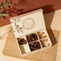 Boîte à dattes de luxe pour hôtel, fermeture magnétique, pour dattes du Ramadan, baklava, Eid Mubarak, emballage de dattes de qualité supérieure
