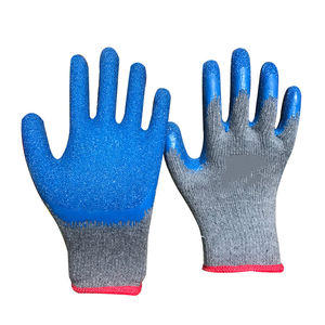 Gants de travail de protection en coton poly 13G avec revêtement en caoutchouc <span class=keywords><strong>latex</strong></span> rouge et <span class=keywords><strong>orange</strong></span> avec revêtement en <span class=keywords><strong>latex</strong></span> - Product Image 5