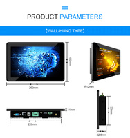 Tablet industri Mini, Pc komputer semua dalam satu Desktop 4G + 128G hitam LCD EMMC kinerja tinggi kapasitif layar sentuh Linux 4GB