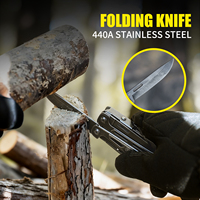 Pince multifonction professionnelle Xhandle MT-76 20-en-1 avec lame en acier 440A, tournevis, grandes ciseaux, allume-feu, scie à bois et coupe-boîte