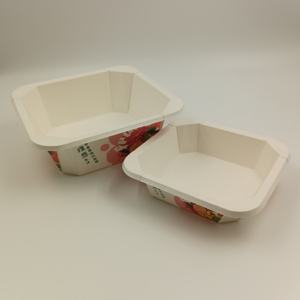 Boîte à emporter biodégradable, octogonale, carrée, rectangulaire, en kraft, pour salade, avec impression - Product Image 3