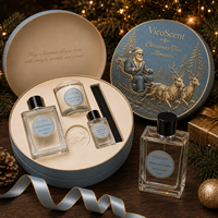 Coffret Cadeau de Parfum Personnalisé Noël Ambre Pin Frais Bergamote 100ml Homme Eau de Parfum Fabricant Emballage Marque Privée pour