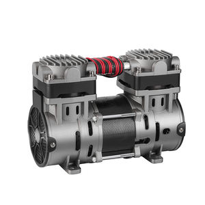 Pompe à double piston muette sans huile 220V petit compresseur d'air sec et pompe à vide avec garantie de 2 ans - Product Image 3