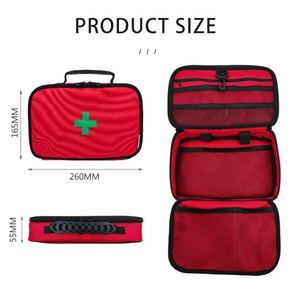 Bolsa de Suministros Médicos para el Hogar, Impermeable, Roja, de Gran Capacidad, para Viajes, Campamento, Primeros Auxilios y Emergencias - Product Image 6