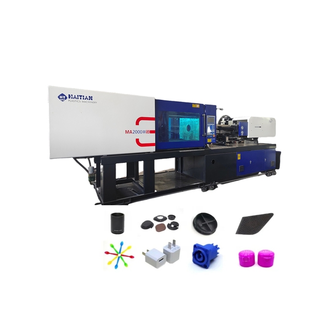 Haitian MA2000 Tons Hydraulic Pressure PET HDPE PVC PA ABS PP PC PE Pump Injection Molding Machine Gear Motor Energy Saving