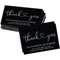 Private benutzer definierte Logo-Druck Dankes karte für kleine Unternehmen Luxus Metallfolie Visitenkarte/Hochzeits karte/Dankes karten