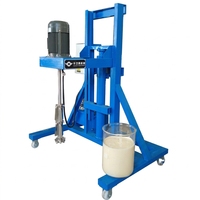 Dispositif de dispersion électrique à fréquence variable en acier inoxydable pour liquides chimiques cosmétiques, 3KW, levage hydraulique, haute vitesse, capacité 1000L