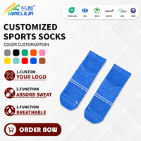 Chaussettes mi-hautes en coton pour hommes et femmes, pour la course à pied, le marathon, la randonnée, l'entraînement, légères, ventilées, chaussettes de sport